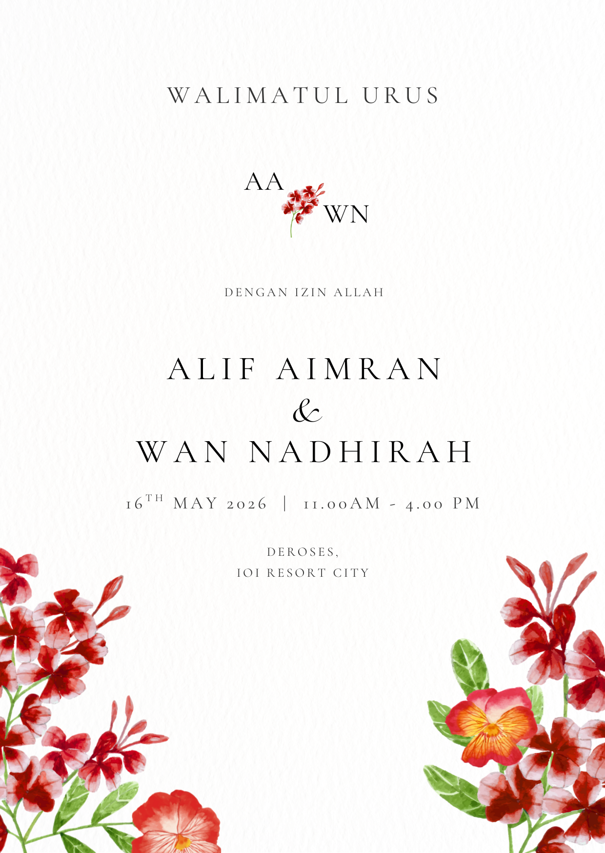 Undangan Majlis Perkahwinan